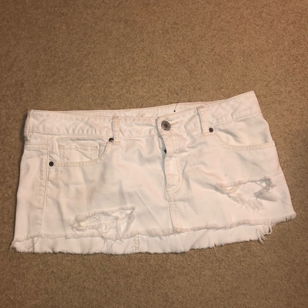 distressed skirt!!